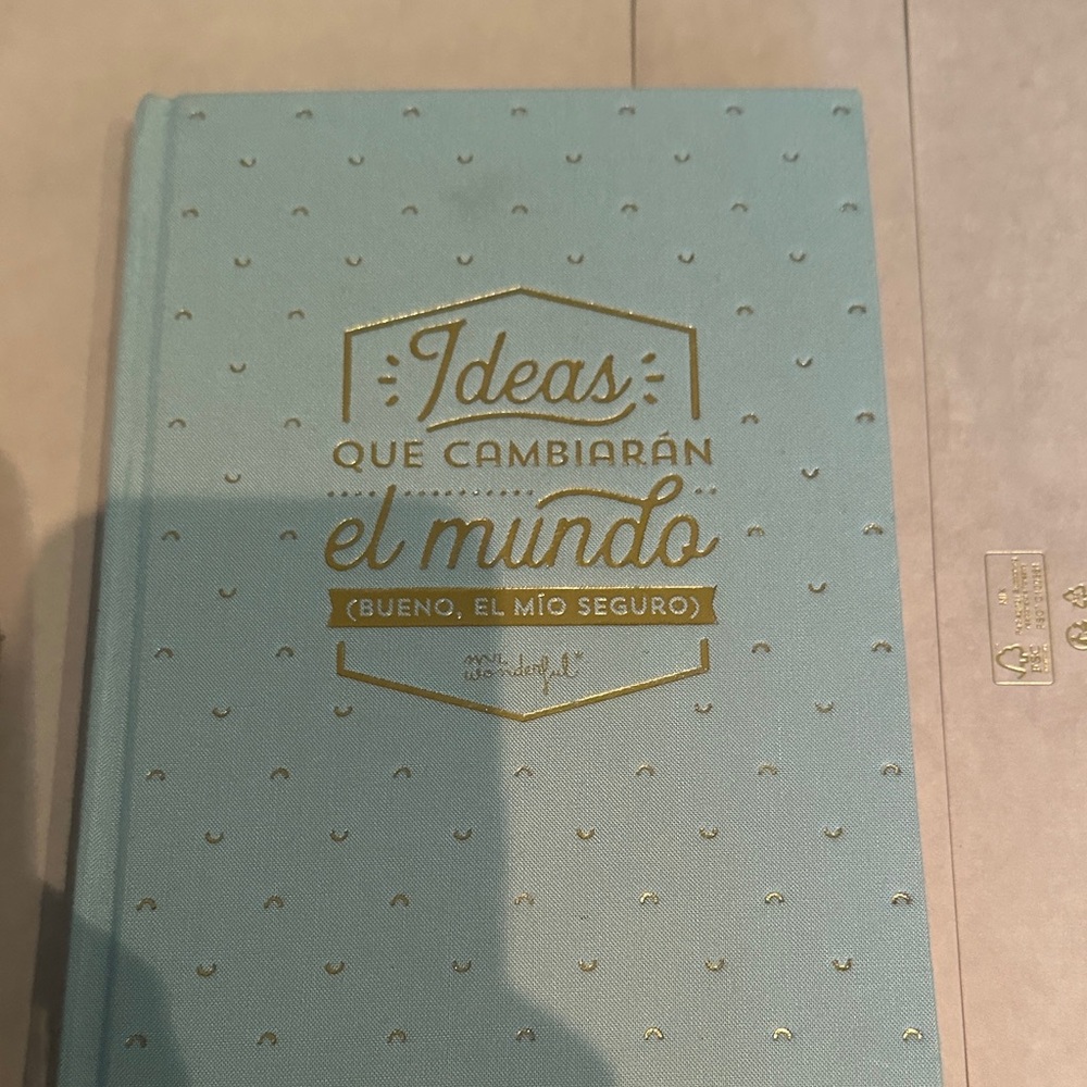 Blue and Gold Notebook